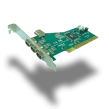 IEEE 1394  3+1 Port  PCI  Host  Adapter
